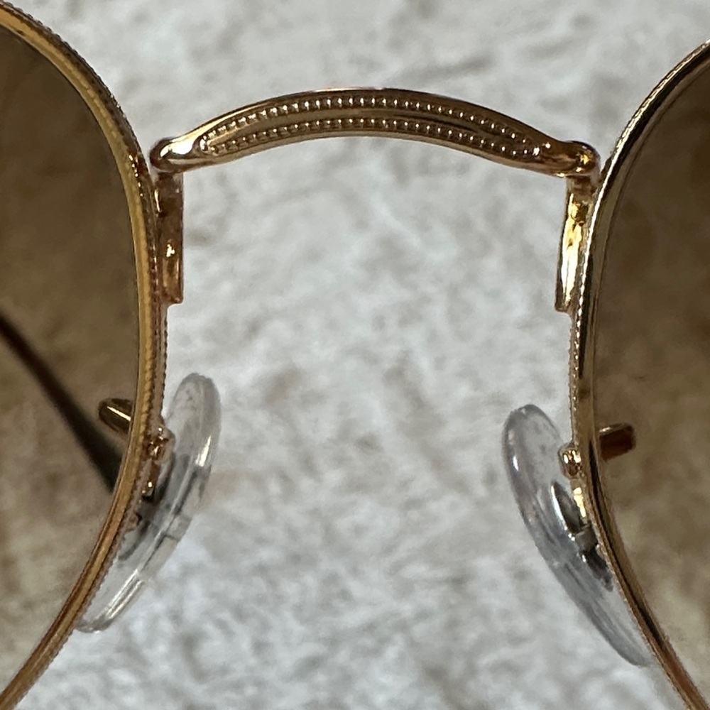 Ray-Ban Gold Frame Brown Lens Sunglasses with Brown Case - Picture 7 of 8